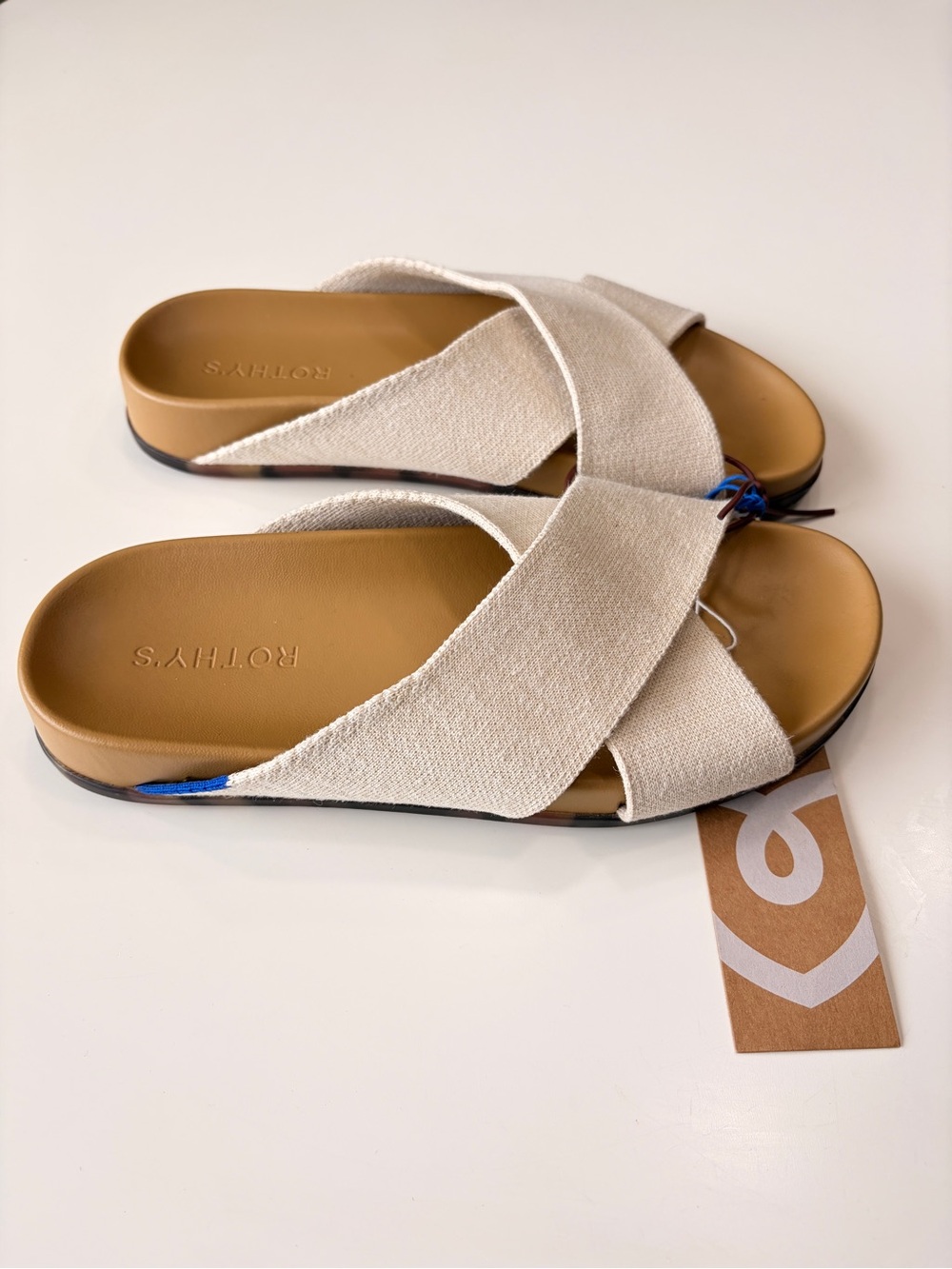 Rothys Weekend slide size 7 Cream Neutral NWT - Picture 2 of 7